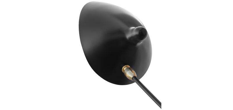 Lampa biurkowa - czarny kinkiet ścienny - George
