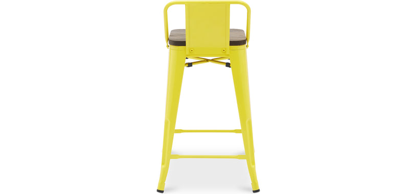 Barstol - Industriell design - Tre og stål - 60cm - Ny utgave - Stylix
