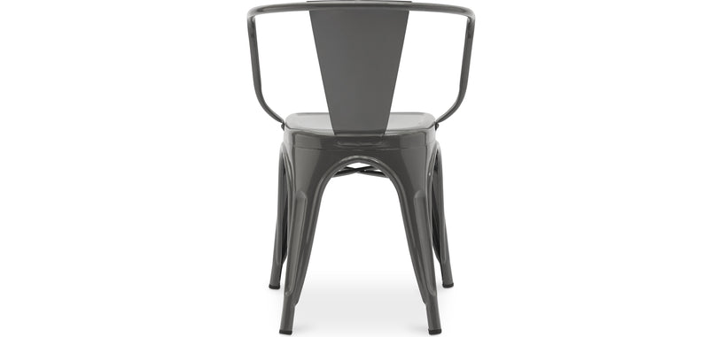 Dining chair with armrests - Industrial design - Steel - New edition - Stylix