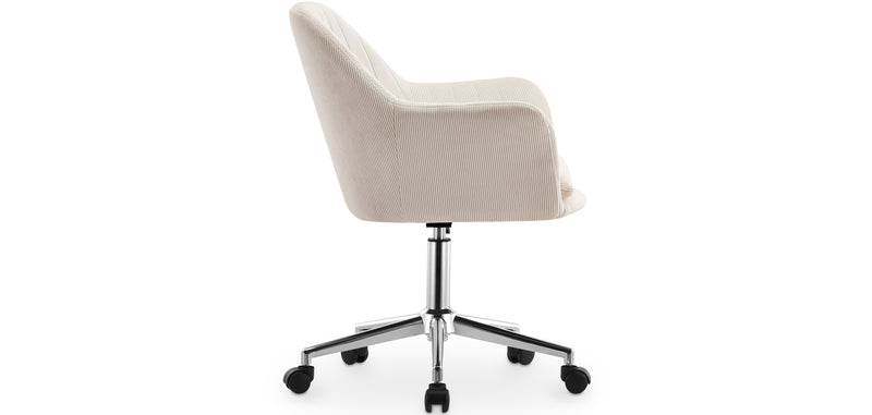Chaise de bureau pivotante avec accoudoirs - Lumby