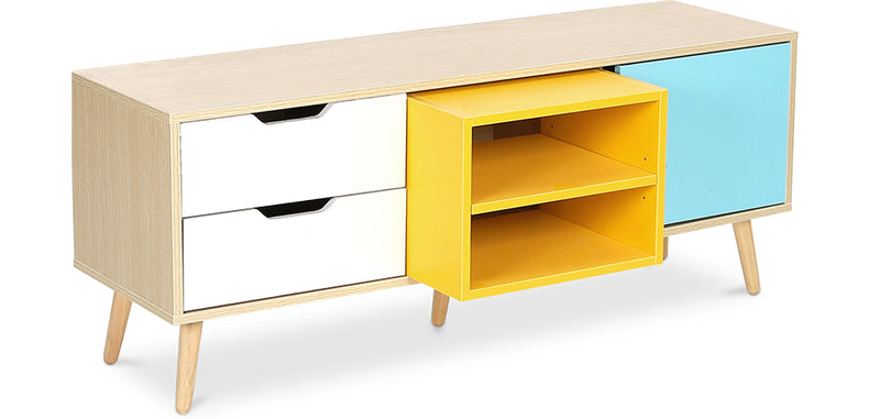 Meuble TV en Bois - Design Scandinave - Axe