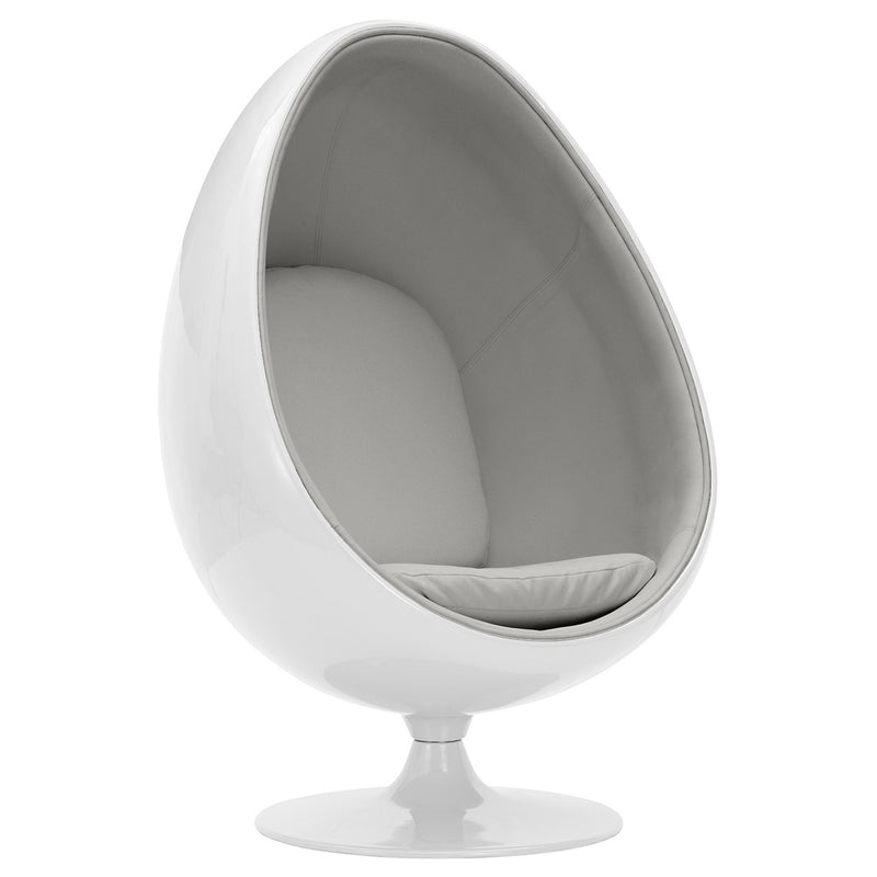 Design fauteuil in de vorm van een ei - Bekleed met stof - Eny