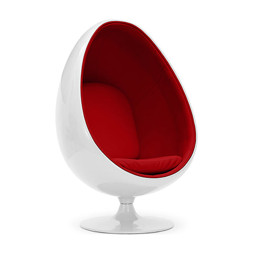 Fauteuil design en forme d'œuf - Revêtement en similicuir - Eny