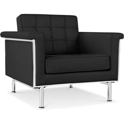 Fauteuil avec accoudoirs - Revêtu de cuir - Town