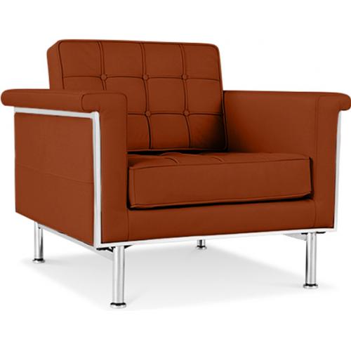 Fauteuil avec accoudoirs - Revêtu de cuir - Town