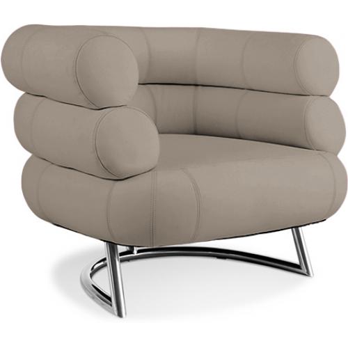 Fauteuil Design - Revêtu de Cuir - Bivendun