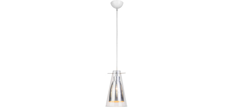 Lampa sufitowa - Lampa wisząca - Stal i szkło - Apolo