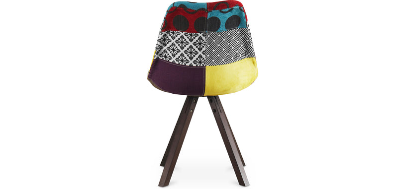 Cadeira de Sala de Jantar - Revestimento Patchwork -Ray