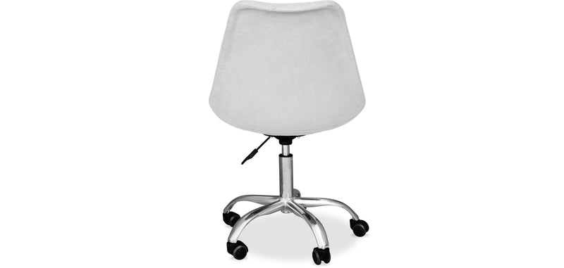 Chaise de bureau rembourrée - avec roulettes - Tulip