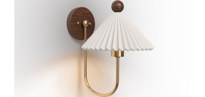 Lampe Murale en Or Vieilli - Applique Vintage - Leig