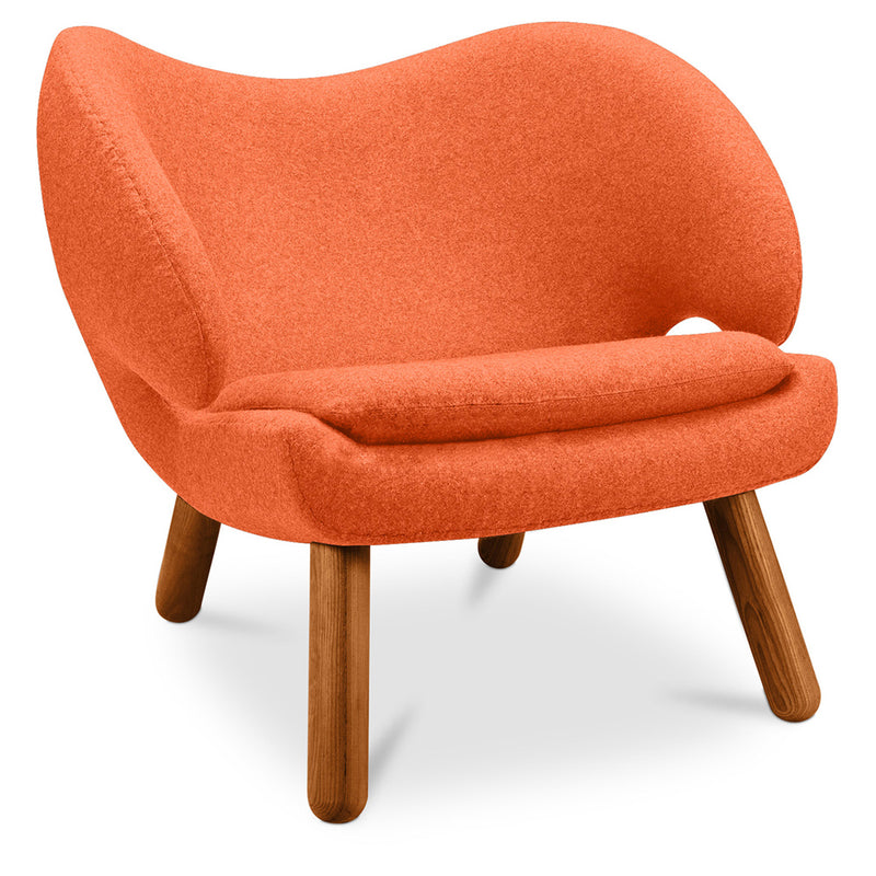 Sillón tapizado de tela - diseño escandinavo - Pelitano