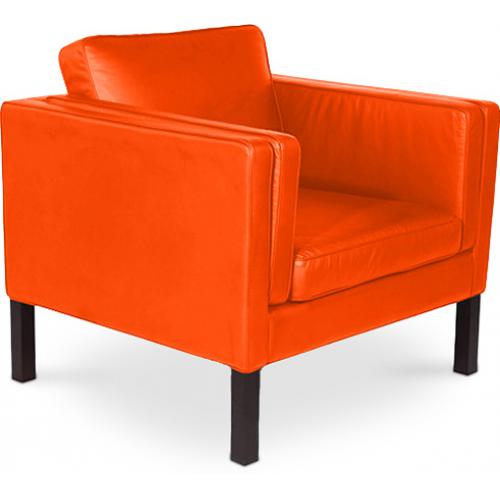 Fauteuil avec accoudoir - Revêtu de cuir - Betzalel