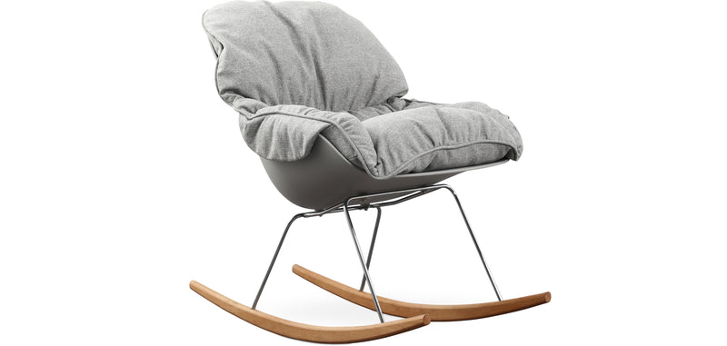 Gewatteerde Schommelstoel - Scandinavisch Design - Ruma