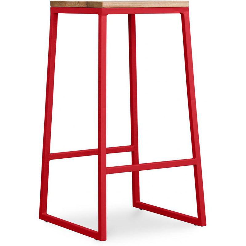Taboret design przemysłowy - drewno i metal - 76cm - Big Boy