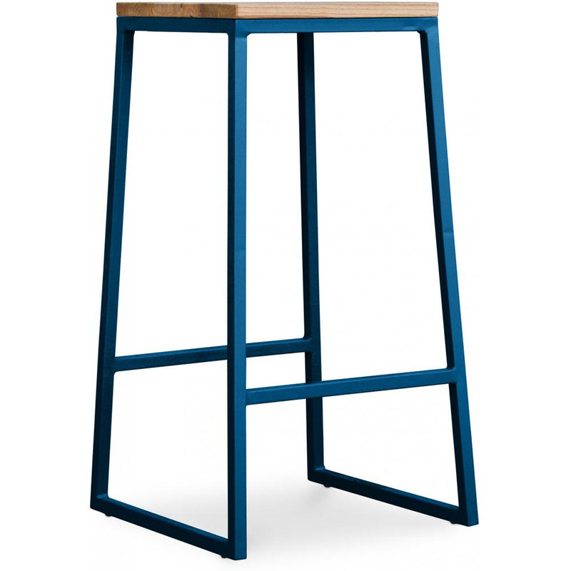 Taboret design przemysłowy - drewno i metal - 76cm - Big Boy