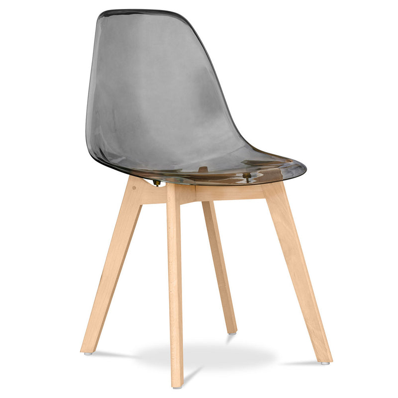 Cadeira de sala de jantar transparente - Estilo escandinavo - Lucy
