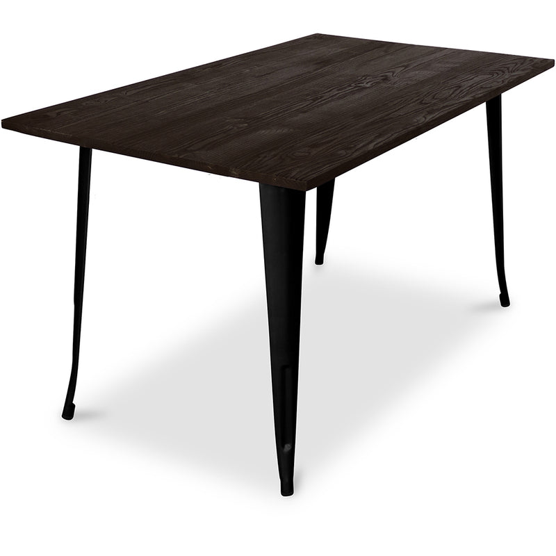 Table à manger rectangulaire - Industrielle - Bois - Tawny