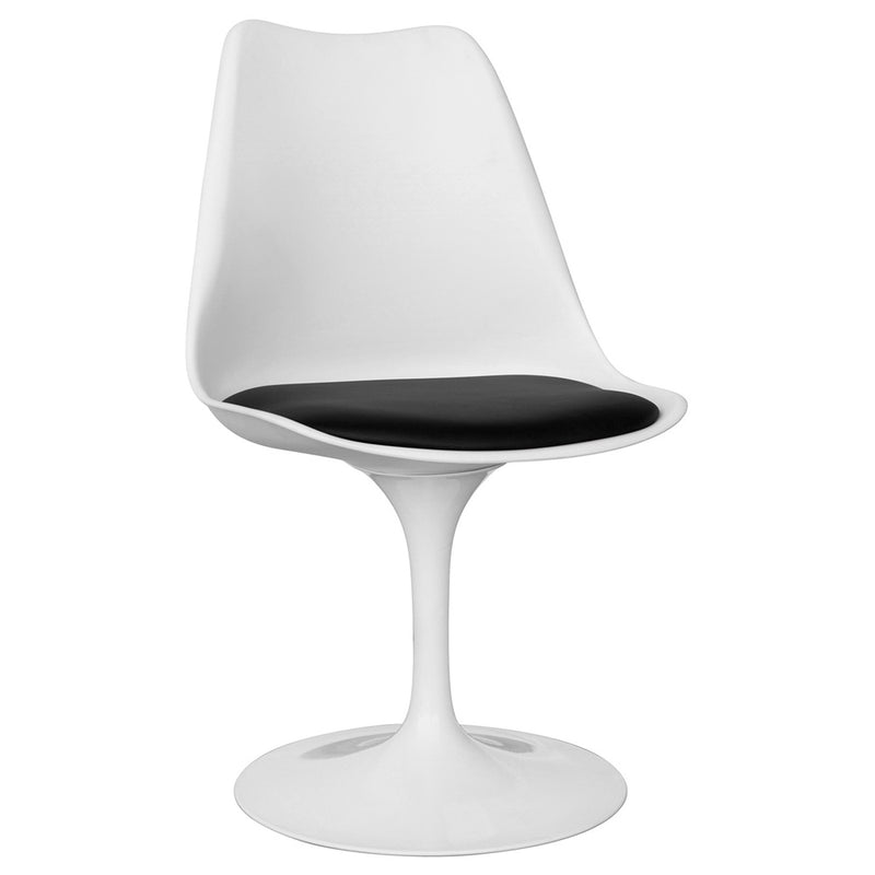 Dining chair - White swivel chair - Tulip