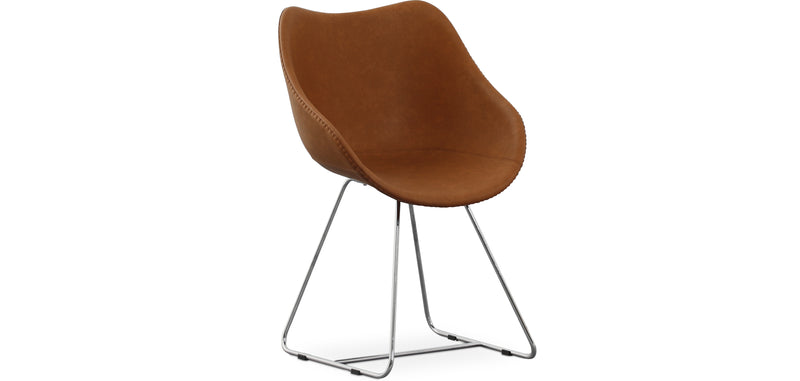 Sedia da pranzo con braccioli - Similpelle - PU - Stylix - Nero - Clun