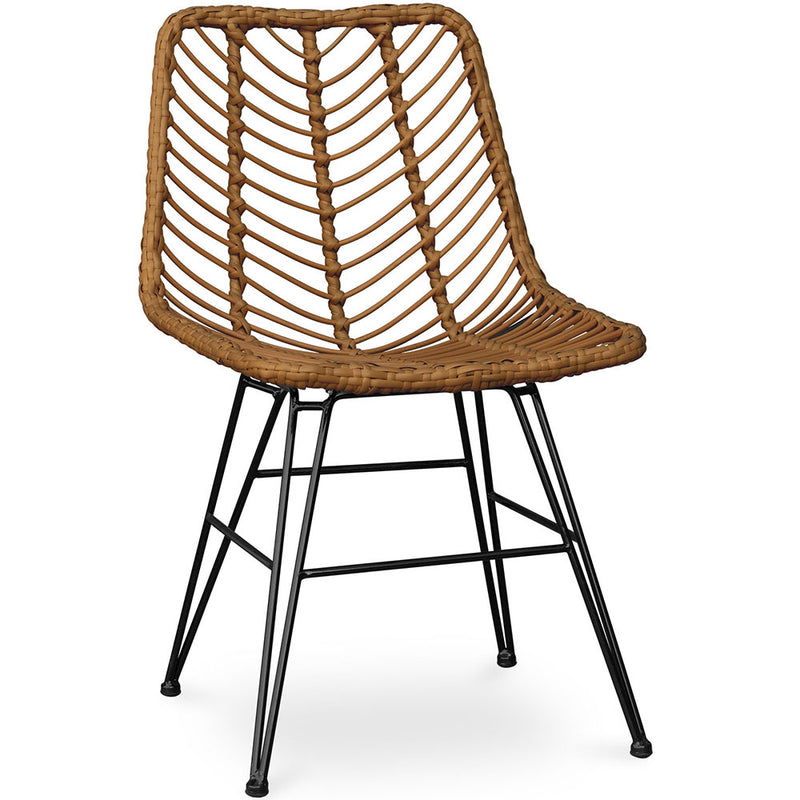 Rattan dining chair - Boho style - Mia