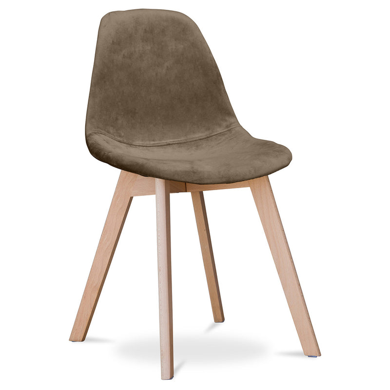 Eetkamerstoel van stof - Scandinavische stijl - Denisse
