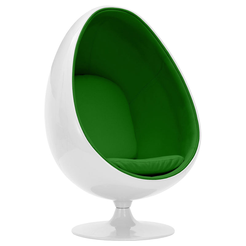 Design fauteuil in de vorm van een ei - Bekleed met stof - Eny