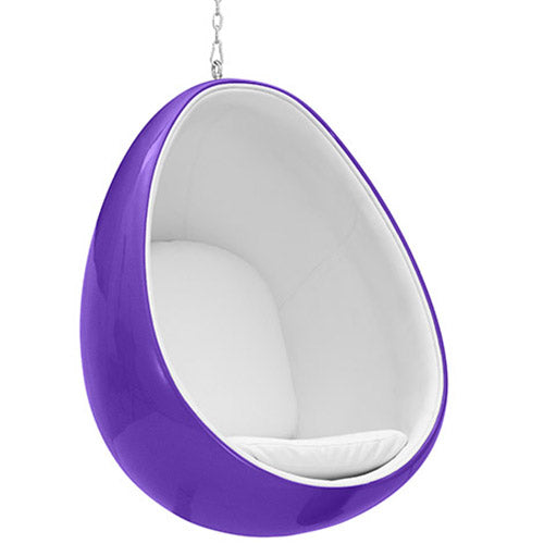 Fauteuil Suspendu Design en Forme d'Oeuf - Revêtu de Tissu - Eny