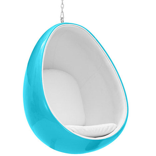 Fauteuil Suspendu Design en Forme d'Oeuf - Revêtu de Tissu - Eny