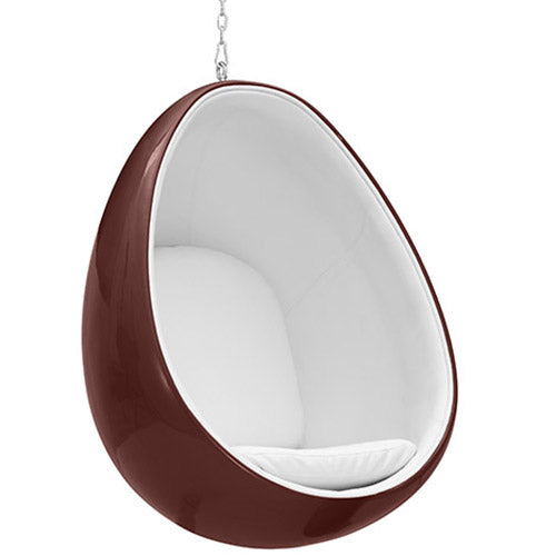 Fauteuil Suspendu Design en Forme d'Oeuf - Revêtu de Tissu - Eny