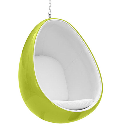 Fauteuil Suspendu Design en Forme d'Oeuf - Revêtu de Tissu - Eny