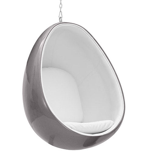 Fauteuil Suspendu Design en Forme d'Oeuf - Revêtu de Tissu - Eny