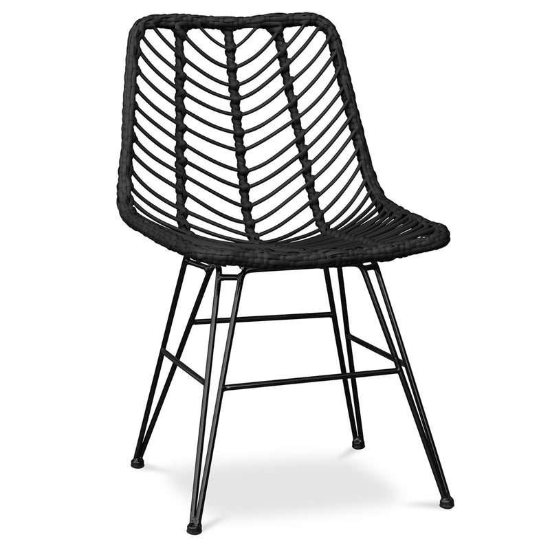 Rattan dining chair - Boho style - Mia