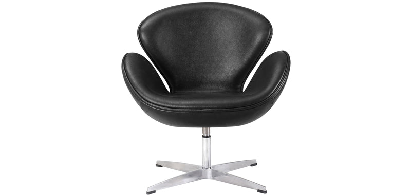 Armchair with Armrests - Upholstered in Leather - Svin