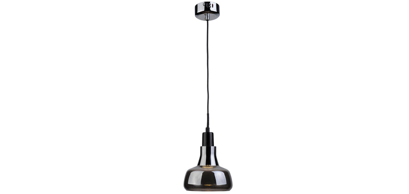 Lampa sufitowa - lampa wisząca - chromowany metal - średnia - Blake