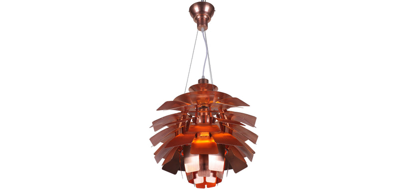 Plafondlamp van brons - Kleine hanglamp met artisjokdesign - Atrich