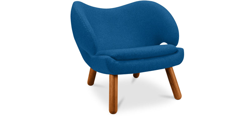 Sillón tapizado de tela - diseño escandinavo - Pelitano