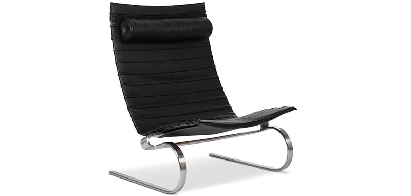 Leather armchair - Designer chaise longue - Bloy