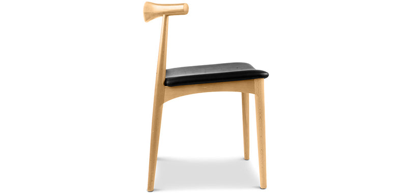 Dining chair - Scandinavian style - Wood and leather - Lanan