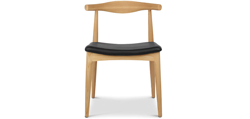 Dining chair - Scandinavian style - Wood and leather - Voga