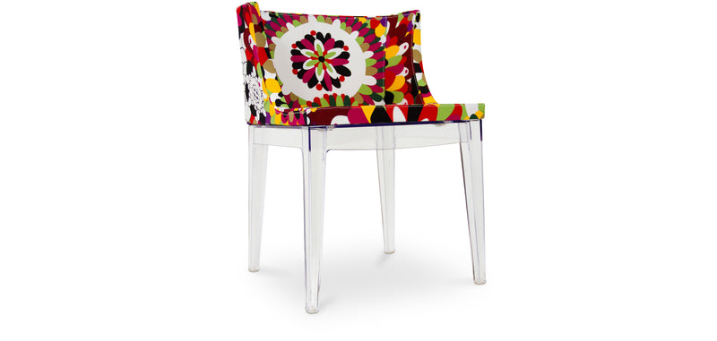 Sedia da pranzo - Trasparente - Design con braccioli - Miss Style