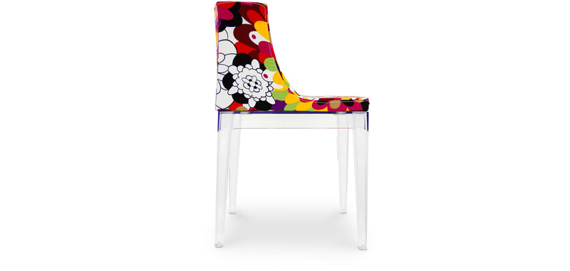 Sedia da pranzo - Trasparente - Design con braccioli - Miss Style