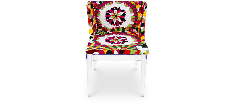Sedia da pranzo - Trasparente - Design con braccioli - Miss Style