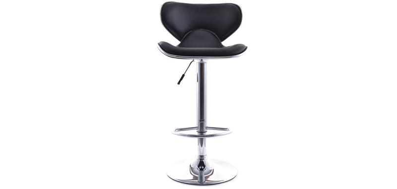 Tabouret de bar pivotant avec dossier - Dossier courbe