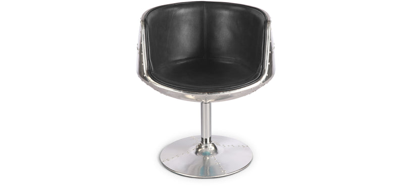 Chaise Cognac Aviator - Style Eero Aarnio - Cuir Premium