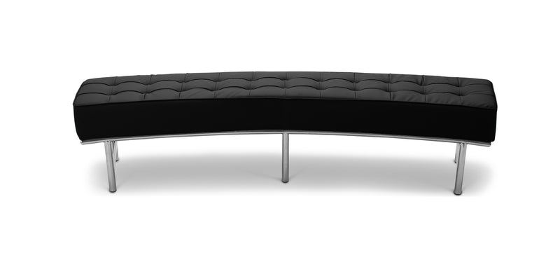 Banc Courbé - Revêtement en similicuir - Karlo