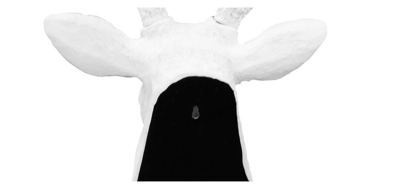 Wall Decoration - White Deer Head - Uka
