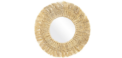 Lustro ścienne - okrągły design boho Bali (60 cm) - Ais