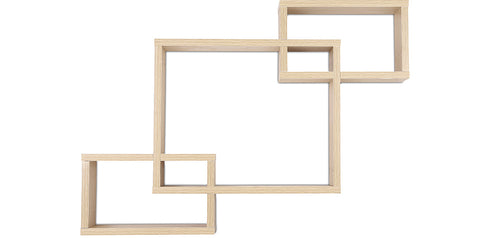 Wooden Wall Shelf - Box Design - Boxes
