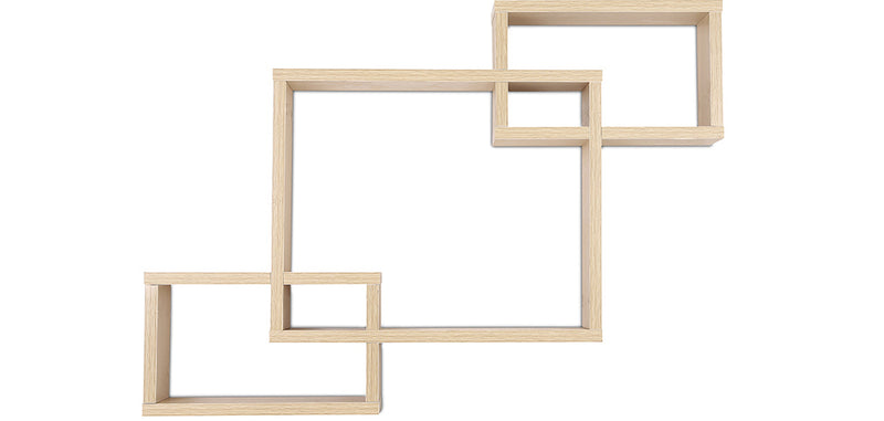 Étagère Murale en Bois - Design de Boîtes - Boxes