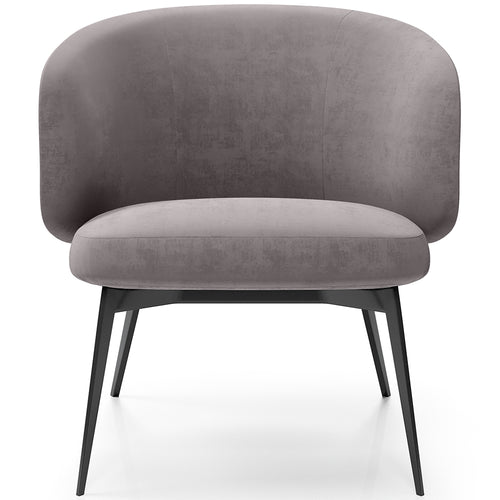 Curved Upholstered Design Armchair - Contemporary Style - Opreh